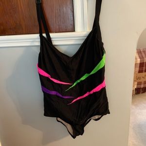 Carol Wior Slimming one piece Bathing Suit. 18W